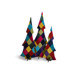 Pinos Flat con Rombos de Colores - Set 3 pzs.